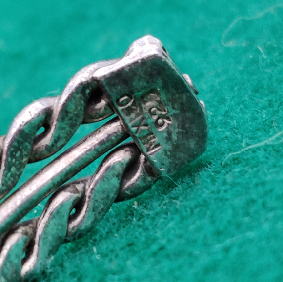 Vintage sterling braided cuff bracelet - Picture 12 of 16